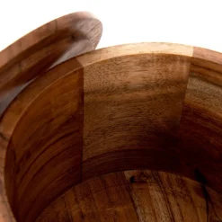 HOMLA Szkatulka Na Bizuterie Acacia Z Drewna Akacjowego 16,5X16,5X12 Cm