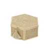 HOMLA Szkatulka Na Bizuterie Grazia Szesciokatna Z Plecionka 10,5X12X4,8 Cm