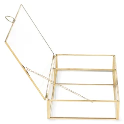 HOMLA Szkatulka Na Bizuterie Grazia Zlota 23X15X5 Cm