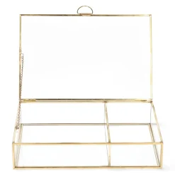 HOMLA Szkatulka Na Bizuterie Grazia Zlota 23X15X5 Cm