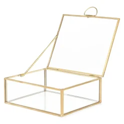 HOMLA Szkatulka Na Bizuterie Grazia Zlota 13X11X5 Cm