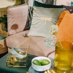 HOMLA Szkatulka Na Bizuterie Grazia Z Szufladka Zlota 21X10X10,5 Cm