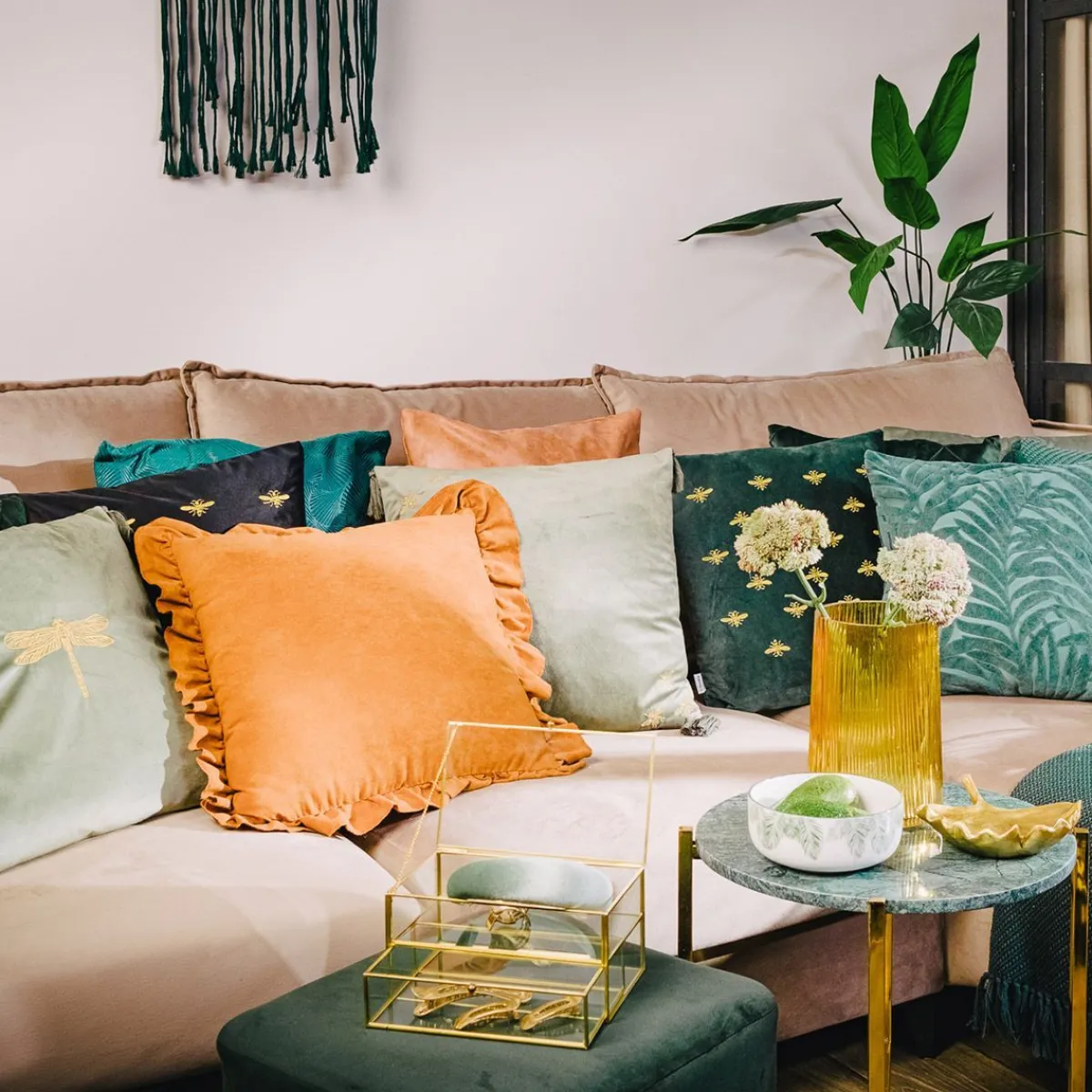 HOMLA Szkatulka Na Bizuterie Grazia Z Szufladka Zlota 21X10X10,5 Cm