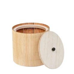 HOMLA Szkatulka Na Bizuterie Loma Bambusowa 12X12 Cm