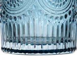 HOMLA Szklanka Barrel Wzorzysta Niebieska 0.30