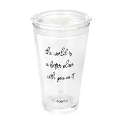 HOMLA Szklanka Embo Summer Z Napisem 0,4 L