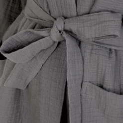 HOMLA Szlafrok Elin Muslinowy Grafitowy S/M