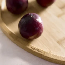 HOMLA Taca Bambou Bambusowa Nieregularna 25X22 Cm