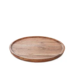 HOMLA Taca Dekoracyjna Acacia Z Drewna Akacjowego 24X2,5 Cm