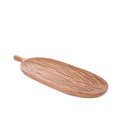 HOMLA Taca Dekoracyjna Acacia Z Drewna Akacjowego 38X14X1,5