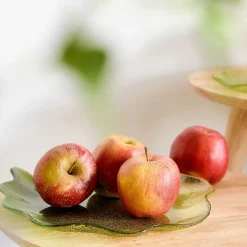 HOMLA Taca Dekoracyjna Asali Szklana Zielona 27,5X3 Cm