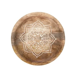 HOMLA Taca Dekoracyjna Floar Z Drewna Mango 20 Cm