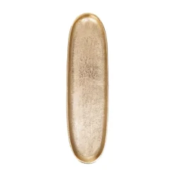 HOMLA Taca Dekoracyjna Girona Podluzna Zlota 39X12X3 Cm