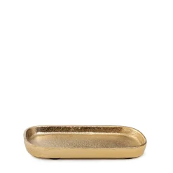HOMLA Taca Dekoracyjna Girona Podluzna Zlota 13X6X1