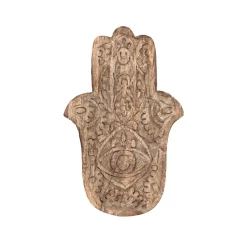 HOMLA Taca Dekoracyjna Hamsa Z Drewna Mango 15X10X2 Cm