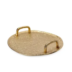 HOMLA Taca Girona Metalowa Zlota 26X5 Cm