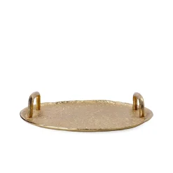 HOMLA Taca Girona Metalowa Zlota 26X5 Cm