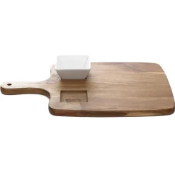 HOMLA Taca Mooka Z Dwoma Miseczkami 38.5X26 Cm