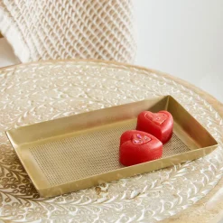 HOMLA Tacka Nausa Zlota Z Ozdobnymi Wytloczeniami 23X12X3 Cm