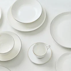 HOMLA Talerz Auro Gleboki Ze Zlota Obwodka 21 Cm