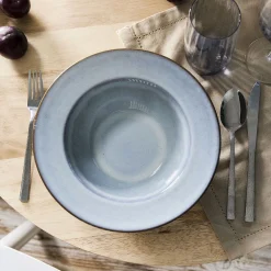 HOMLA Talerz Dunes Do Pasty Niebieski 27 Cm