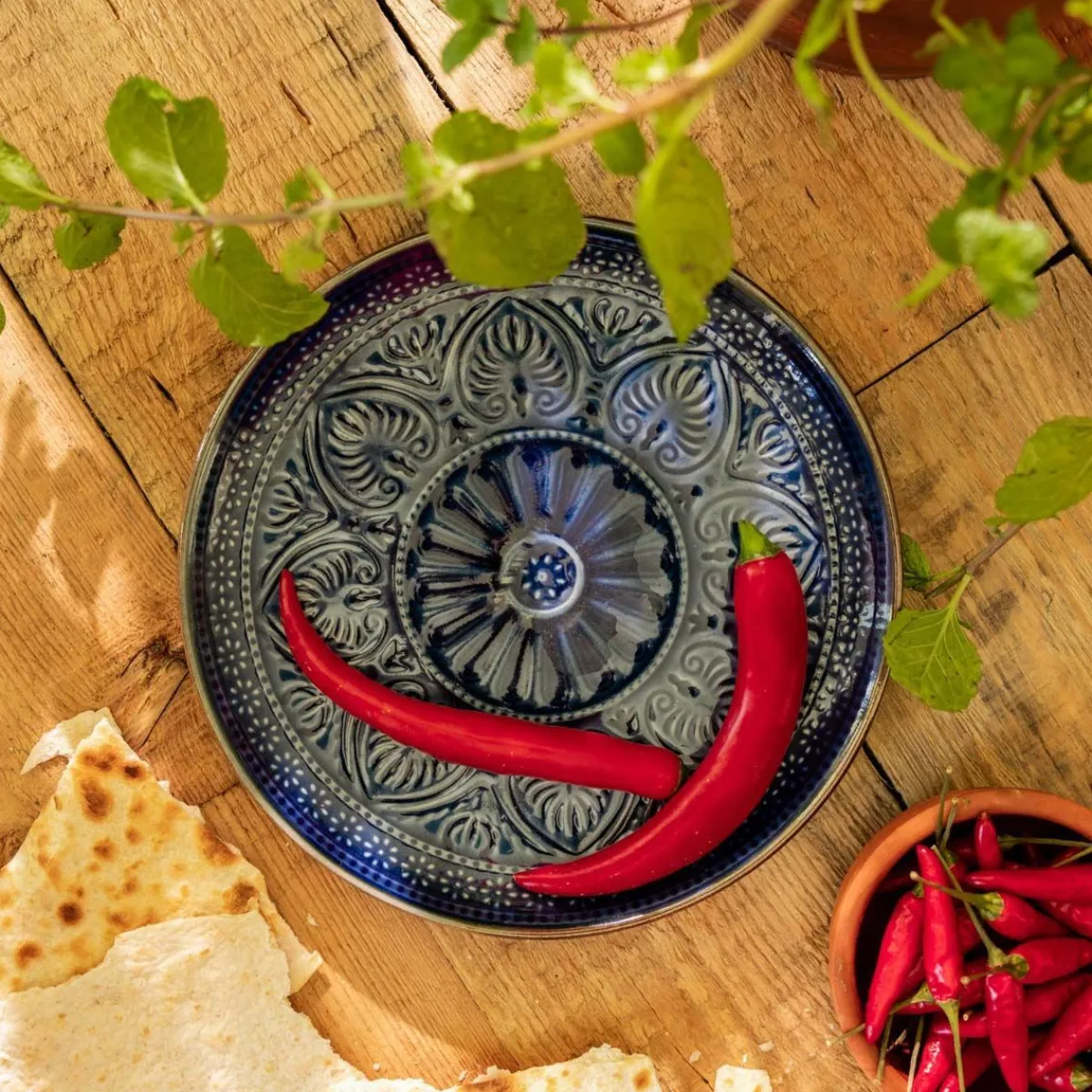 HOMLA Talerz Indie Obiadowy 27 Cm