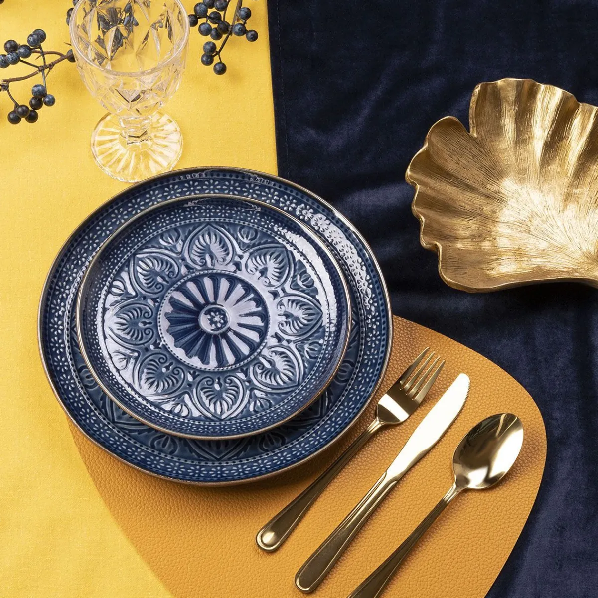 HOMLA Talerz Indie Obiadowy 27 Cm