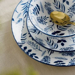 HOMLA Talerz Navia Deserowy W Listki 19 Cm