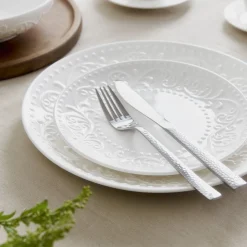 HOMLA Talerz Sylia Obiadowy Z Ornamentem 27 Cm