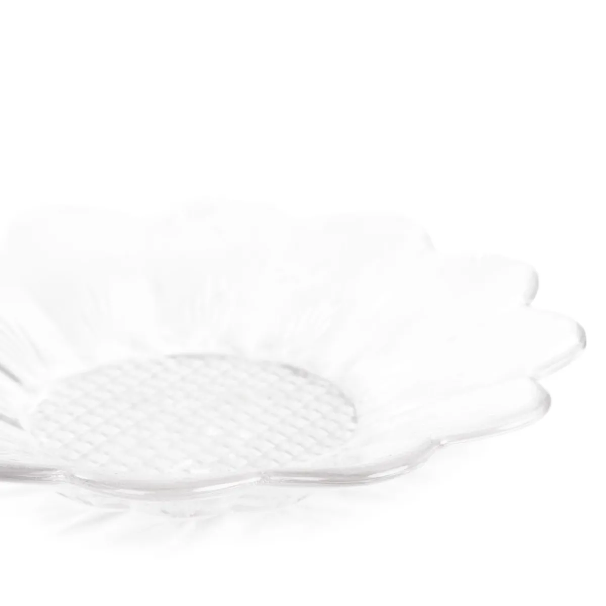 HOMLA Talerzyk Caren W Ksztalcie Kwiatka Transparentny 11 Cm