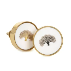 HOMLA Uchwyty Do Mebli Gaya Metalowe Z Marmurem 4X4Cm