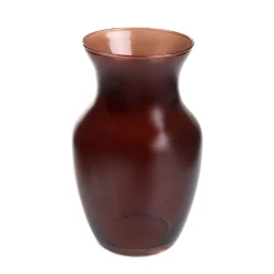 HOMLA Wazon Ambros Szklany Brazowy 13X12X20 Cm