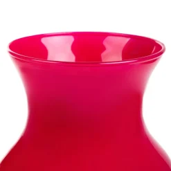 HOMLA Wazon Ambros Szklany Fuksjowy 13X12X20 Cm
