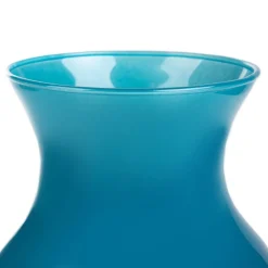 HOMLA Wazon Ambros Szklany Turkusowy 13X12X20 Cm
