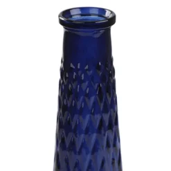 HOMLA Wazon Archie Szklany Granatowy 6,5X22 Cm