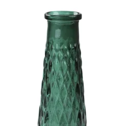 HOMLA Wazon Archie Szklany Zielony 6,5X22 Cm