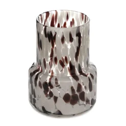 HOMLA Wazon Artistic Szklany Krezle 13,5X13,5X18 Cm