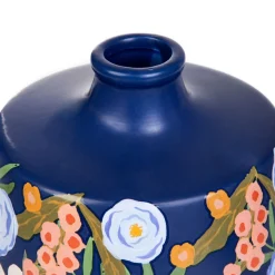 HOMLA Wazon Floral Aura W Kwiaty Granatowy 16X16X13,5 Cm