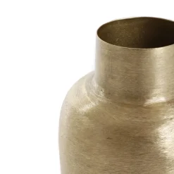 HOMLA Wazon Girona Metalowy Zloty 10X10X18 Cm