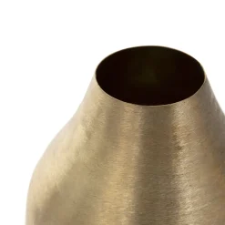 HOMLA Wazon Girona Metalowy Zloty 15X15X21 Cm