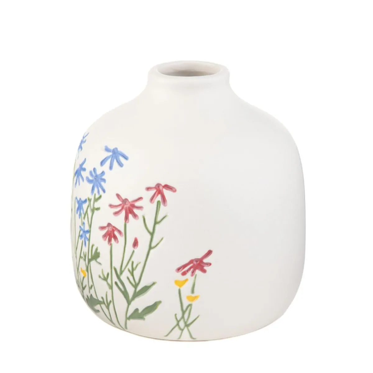 HOMLA Wazon Meadow W Kolorowe Kwiaty 13X13X13 Cm