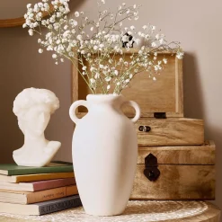 HOMLA Wazon Nera Ceramiczny Z Uchwytami 12X11X20