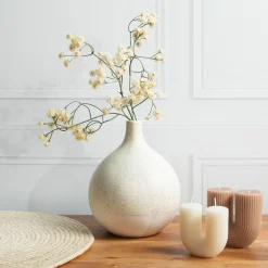 HOMLA Wazon Novo Okragly W Kropki 15X15X21 Cm