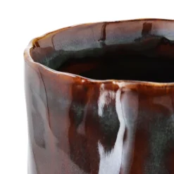 HOMLA Wazon Rona Ceramiczny Granatowy 10X10X24 Cm