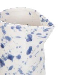 HOMLA Wazon Serena Dzbanek W Niebieskie Plamki 15X13,5X20 Cm