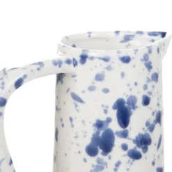 HOMLA Wazon Serena Dzbanek W Niebieskie Plamki 15X13,5X20 Cm