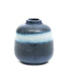 HOMLA Wazon Soleto Ceramiczny Granatowy 14,7X14,7X15 Cm
