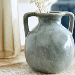 HOMLA Wazon Stelo Ceramiczny Z Uchwytami 13X13X15 Cm