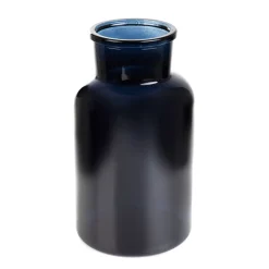 HOMLA Wazon Tenno Szklany Granatowy 14,5X14,5X25,5 Cm