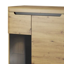 HOMLA Witryna Nordi! Dab Artisan 90X134X40 Cm